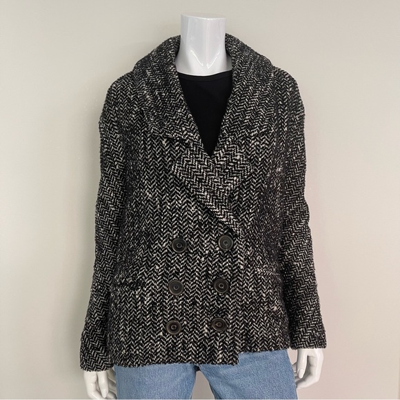 SMYTHE Tweed Wool Coat - Picture 5 of 10